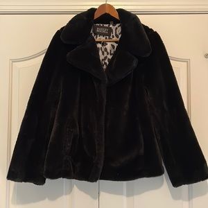 Faux fur coat